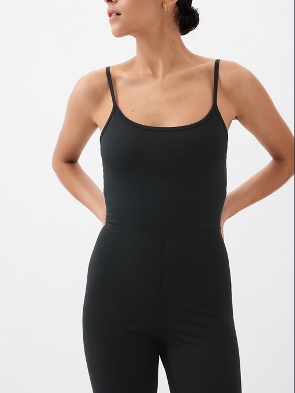 GAP Black Slim Fit Jumpsuit with Spaghetti Straps